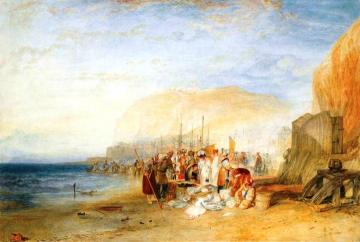 Hastings, Fish Market on the Sands, Early Morning Artwork by Joseph Mallord William Turner