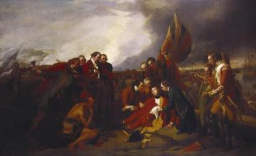 Death Of Wolfe Artwork by Benjamin West