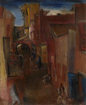 View Of A Moroccan Street Artwork by Boris Grigoriev