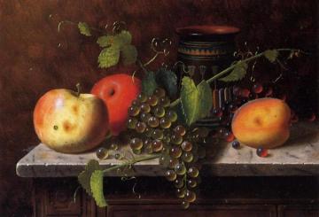 Still Life With Fruit And Vase Artwork by William Michael Harnett