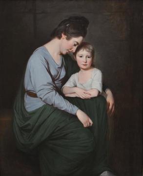 Ann Wilson With Her Daughter, Sybil Artwork by George Romney