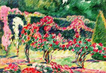 Rose Garden Artwork by Louis Valtat