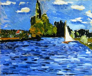 Sails, Chatou Artwork by Maurice De Vlaminck