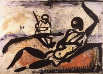Study for Ubu Colonial Artwork by Georges Rouault