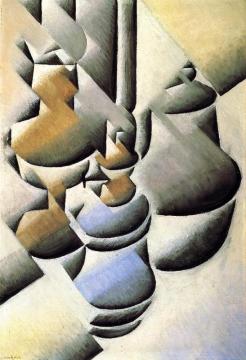 Still Life With Oil Lamp Artwork by Juan Gris