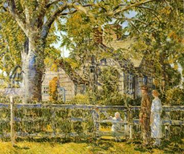 Old Mumford House, Easthampton Artwork by Frederick Childe Hassam