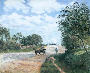 The Road from Mantes to Choisy-le-Roi Artwork by Alfred Sisley