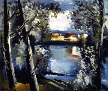 Banks Of The Seine Artwork by Maurice De Vlaminck