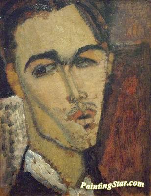Portrait of the Painter Celso Lagar Artwork by Amedeo Modigliani