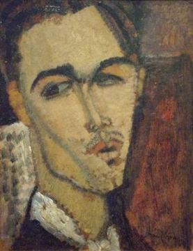 Portrait of the Painter Celso Lagar Artwork by Amedeo Modigliani