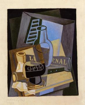 Still Life In Front Of The Wiindow Artwork by Juan Gris