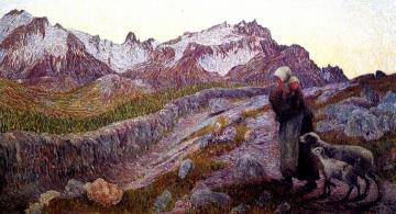 The Two Mothers Artwork by Giovanni Segantini