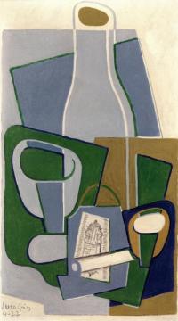 Pipe And Pack Of Tobacco Artwork by Juan Gris
