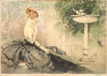 Wistfulness Artwork by Louis Icart
