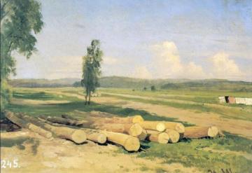 Logs (etude) Artwork by Ivan Ivanovich Shishkin