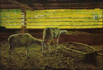Contrasto di luce Artwork by Giovanni Segantini
