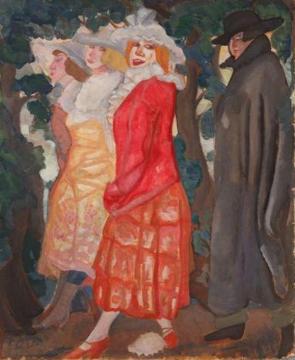 Promenade Artwork by Boris Grigoriev