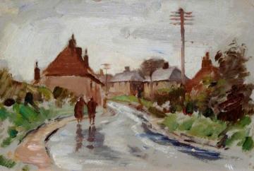 The Wet Road Artwork by Edward Brian Seago