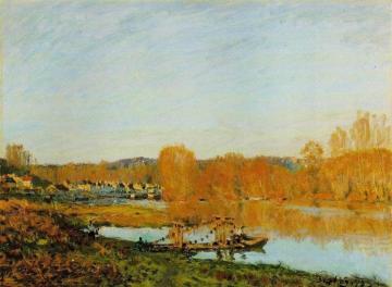 Autumn - Banks of the Seine near Bougival Artwork by Alfred Sisley