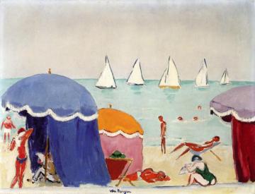 The Beach At Deauville Artwork by Kees Van Dongen