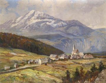 Mountain Landscape Artwork by Karl Vikas