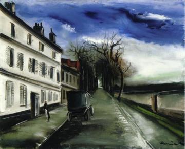 Village Street With Carriage Artwork by Maurice De Vlaminck