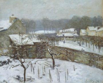Effect of Snow, Marly Artwork by Alfred Sisley