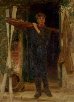 Portrait Of Georgia Fouracre Artwork by Henry Scott Tuke
