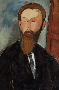 Portrait of the Photographer Dilewski Artwork by Amedeo Modigliani