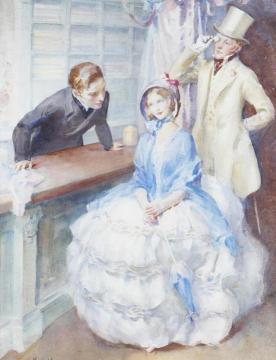 At the Haberdashers Artwork by Walter Ernest Webster