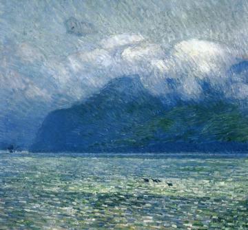 The Silver Veil and the Golden Gate Artwork by Frederick Childe Hassam