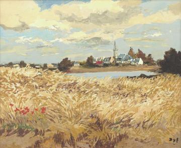 Fields Of Wheat Artwork by Marcel Dyf