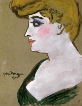 Portrait Of A Woman Artwork by Kees Van Dongen