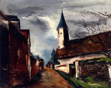 The Church In Franconville Artwork by Maurice De Vlaminck
