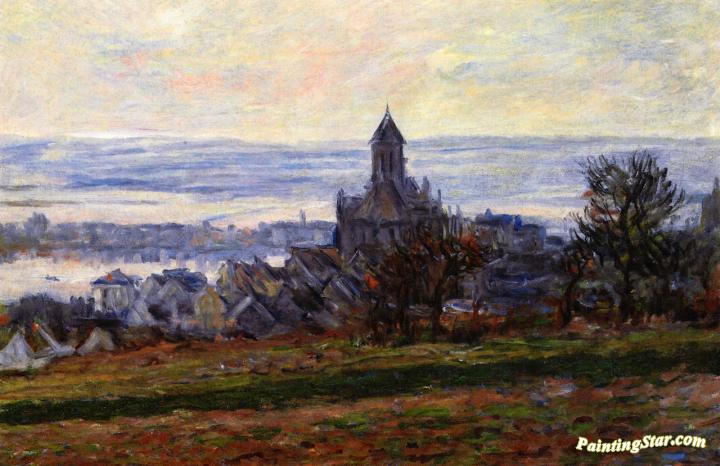 The Church at Vetheuil Artwork by Claude Oscar Monet