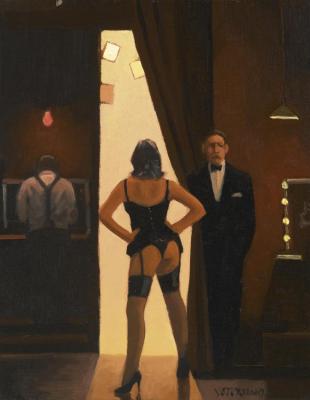 Study For Lady Stripper Artwork by Jack Vettriano