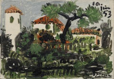 Garden In Vallauris (jardin A Vallauris) Artwork by Pablo Picasso