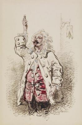 Man In Seventeenth-century Costume Artwork by Paul Gavarni