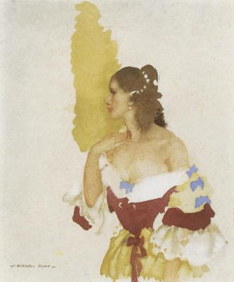 Study Of A Dancer Artwork by Sir William Russell Flint