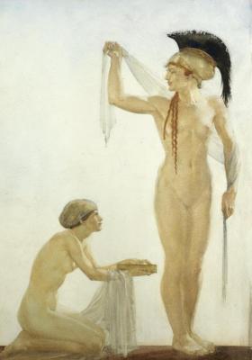Pallas Athene, An Olympian Artwork by Sir William Russell Flint