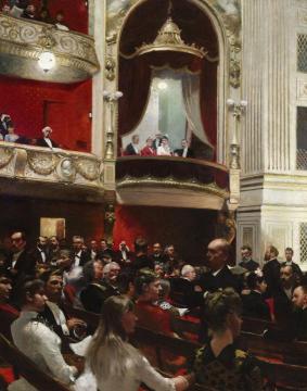 An Evening At The Royal Theatre, Copenhagen Artwork by Paul Gustave Fischer