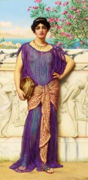 The Tambourine Girl Artwork by John William Godward