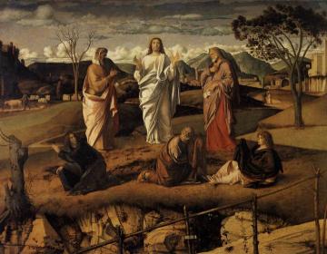 Transfiguration Of Christ Artwork by Giovanni Bellini