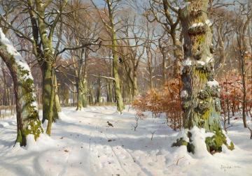 In Charlottenlund Forest Artwork by Peder Mork Monsted