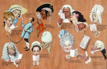 Poor Richard's Almanacks Artwork by Norman Rockwell
