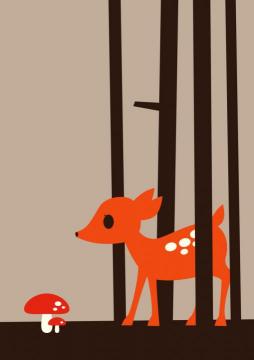 LITTLE DEER Artwork by Dicky Bird