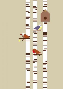 SILVER BIRCH Artwork by Dicky Bird