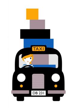 TAXI Artwork by Dicky Bird