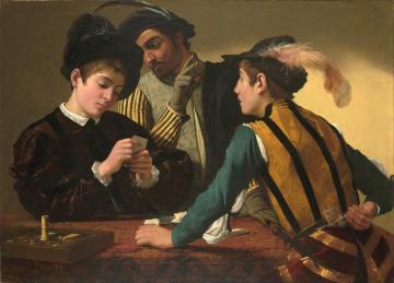 The Cardsharps Artwork by Caravaggio