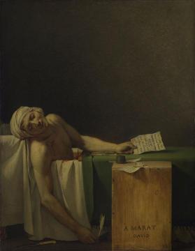The Death of Marat Artwork by Jacques Louis David